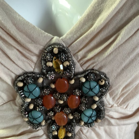 Miss chievious size 4 ivory bone & turquoise bead - Picture 2 of 5